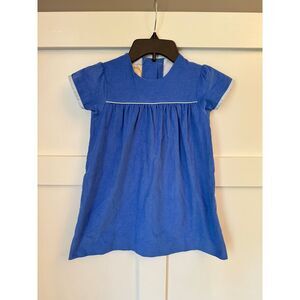 TBBC Short‎ sleeve McFarren frock corduroy blue size 5 NWT